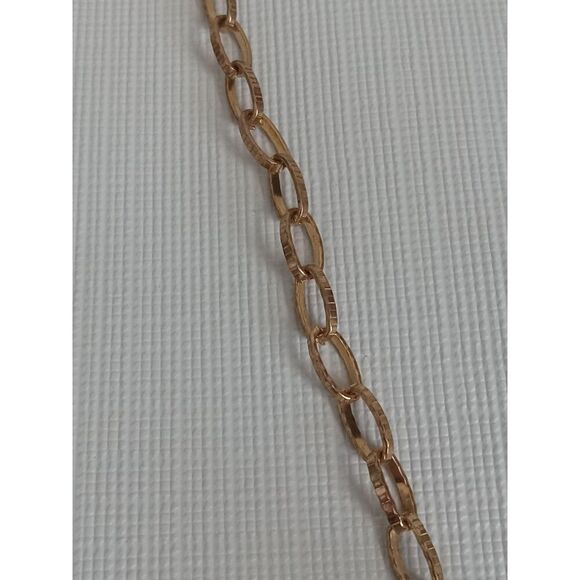 Green Blue Triple Flower Beaded Design Gold Toned Chain Statement Style Necklace - Picture 9 of 10